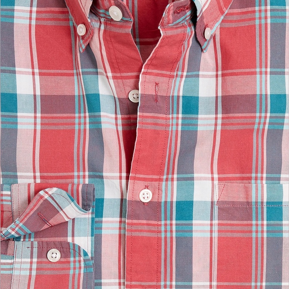 J. Crew Plaid Classic Flex Casual Shirt Size Small - Picture 3 of 5